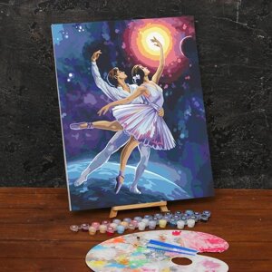 Картина по номерам на холсте с подрамником «Космический танец», 40 х 50 см