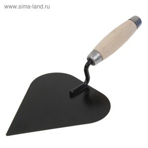 Кельма штукатура "Россия", стальная, деревянная усиленная ручка