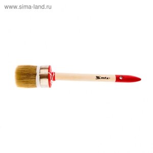 Кисть круглая MTX 82048, профи, натуральная щетина, деревянная ручка, 45 мм