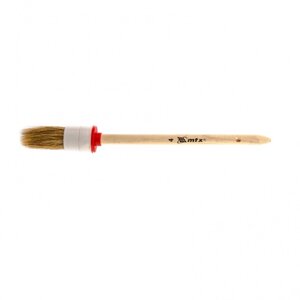 Кисть круглая MTX 82074, натуральная щетина, деревянная ручка, 25 мм,4