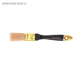 Кисть плоская MTX 83150, "Профи", натуральная щетина, деревянная ручка, 1"