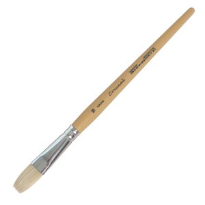 Кисть Щетина плоская, HANA Сочиняй № 16 (длина волоса 26 мм), короткая ручка матовая