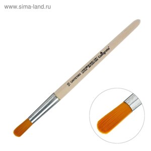 Кисть Синтетика Круглая №10 (диаметр обоймы 10 мм; длина волоса 30 мм), деревянная ручка, Calligrata