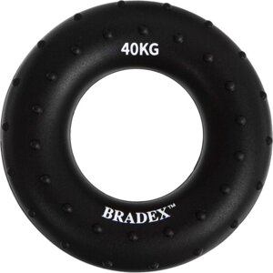 Кистевой эспандер Bradex, 40 кг, круглый массажный, черный