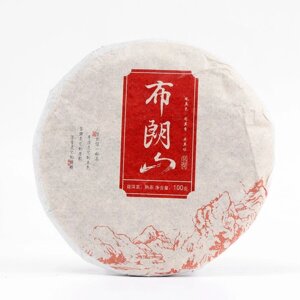 Китайский выдержанный чай "Шу Пуэр. Bulang Shan", 100 г, 2020 г, Юньнань, блин