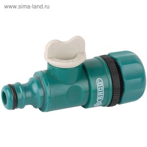 Клапан регулирующий, цанговое соединение 1/2"12 мм), быстросъёмное соединение, пластик, RACO Original