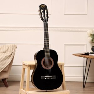 Классическая гитара Music Life QD-H30Y, черный, 78 х 28 х 8 см