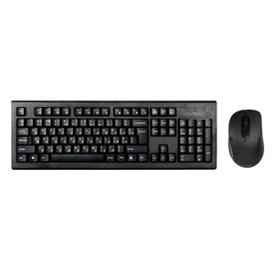 Клавиатура + мышь A4Tech 7100N клав: черный мышь: черный USB беспроводная