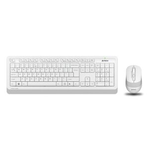Клавиатура + мышь A4Tech Fstyler FG1010 клав: белый/серый мышь: белый/серый USB беспроводная M 10046