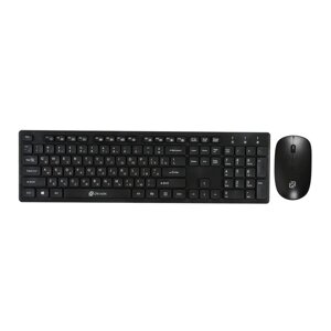 Клавиатура + мышь Оклик 240M клав: черный мышь: черный USB беспроводная slim Multimedia (1091 103388