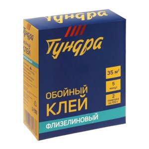 Клей обойный ТУНДРА, для флизелиновых обоев, коробка, 200 г