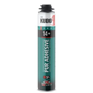 Клей-пена для теплоизоляции KUDO PROFF 14+профессиональная, всесезонная, 1000 мл