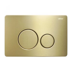 Кнопка смыва ABBER AC0121MMG, для скрытых систем инсталляции, цвет золотой, матовая