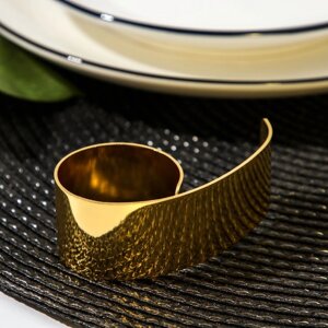 Кольцо для салфетки Noble, 7,53,52,5 см, цвет золотой