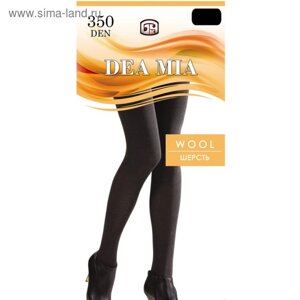 Колготки женские DEA MIA WOOL 350 ден цвет чёрный, р-р 5