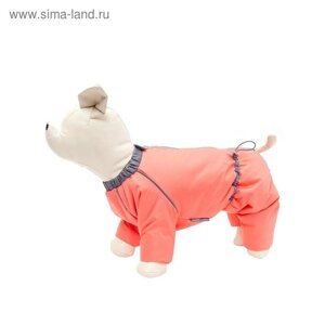 Комбинезон Osso «Снежинка» для собак, сука, размер 25 (ДС 25, ОШ 30, ОГ 42), коралловый
