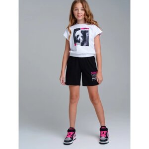 Комплект для девочки PlayToday: футболка и шорты, рост 164 см