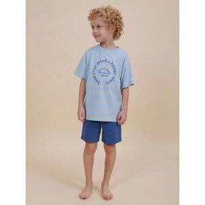 Комплект для мальчиков, рост 104 см, цвет голубой