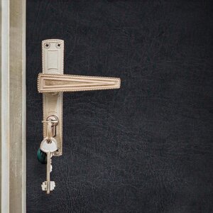 Комплект для обивки дверей 110 205 см: иск. кожа, поролон 3 мм, гвозди, серый, «Эконом»