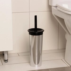 Комплект для туалета Rambai: ёршик с подставкой, 11,511,528 см, цвет чёрный