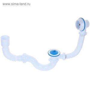 Комплект для ванны "АНИ Пласт" C6155: сифон, гибкая труба 40 х 50 мм
