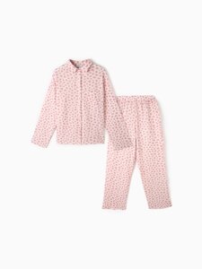 Комплект домашний женский (рубашка, брюки) KAFTAN «Муслин: pink leopard» размер 48-50, розовый