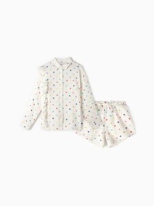 Комплект домашний женский (рубашка, шорты) KAFTAN размер 52-54, белый