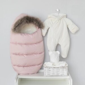Комплект на выписку зимний KinDerLitto «Скандинавия», 5 предметов, рост 56-62 см, цвет розовая пудра