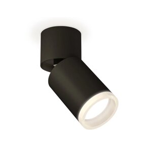 Комплект накладного поворотного светильника Ambrella light, Techno, XM6313081, GU5.3, цвет чёрный песок, чёрный