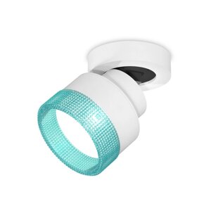 Комплект накладного поворотного светильника с композитным хрусталём Ambrella light, Techno, XM8101043, цвет белый песок