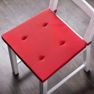 Комплект подушек для стула «Билли», размер 37 х 42 х 3 см - 2 шт, красный