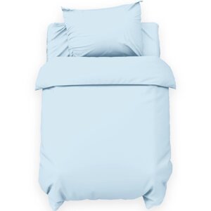 Комплект постельного белья "Крошка Я" Light blue 112*147 см, 60*120+20 см, 40*60 см, 100% хлопок