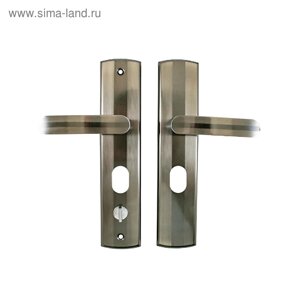 Комплект ручек "СТАНДАРТ" РН-СТ217-R, правый, для китайских металл. дверей, цвет никель/хром 35317