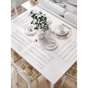 Комплект салфеток для сервировки стола «Деревянные доски», прямоугольные, размер 32х46 см, 4 шт