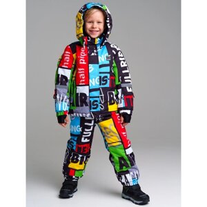 Комплект зимний для мальчика PlayToday: куртка и полукомбинезон, рост 98 см