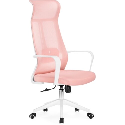Компьютерное кресло Tilda сетка, белый/розовый 65x60x118 см