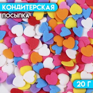 Кондитерская посыпка "Сердце", 20 г