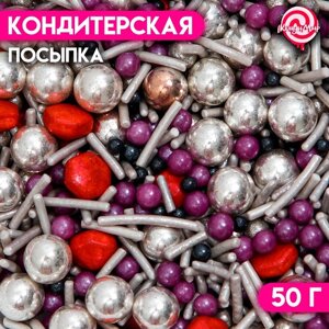 Кондитерская посыпка «Зеркальный блеск», 50 г