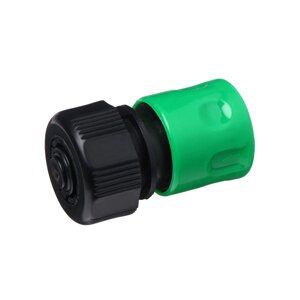 Коннектор с аквастопом, 5/8"16 мм), быстросъёмное соединение, рр-пластик, Greengo