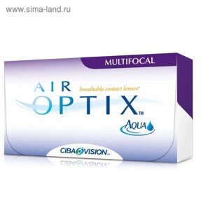 Контактные линзы Air Optix Aqua Multifocal, низкая,2,75/8,6, в наборе 3 шт