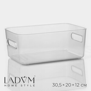 Контейнер для хранения LaDоm, 30,52012 см, цвет прозрачный