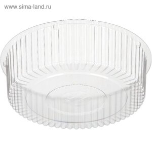 Контейнер для торта Т-185Д, круглый, цвет прозрачный, размер 17,3 х 17,3 х 5,25 см, объём 500 мл