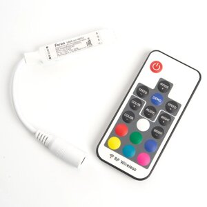 Контроллёр RGB mini для светодиодной ленты с П/У, 12-24V, LD66