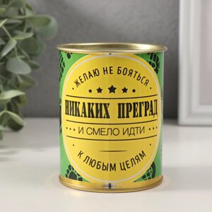 Копилка-банка металл "Ни каких преград"