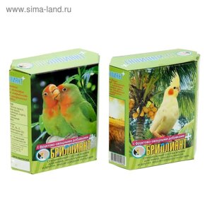 Корм "Бриллиант" для средних попугаев, с фруктово-овощными добавками, 500 г