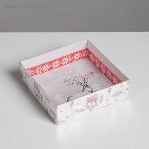 Коробка для кондитерских изделий «Уютной зимы», 12 12 3 см
