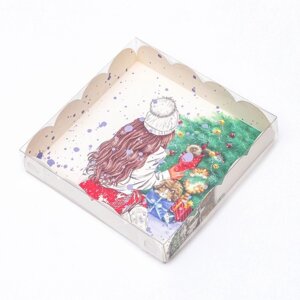 Коробка для печенья "Подарок для тебя", 15 х 15 х 3 см