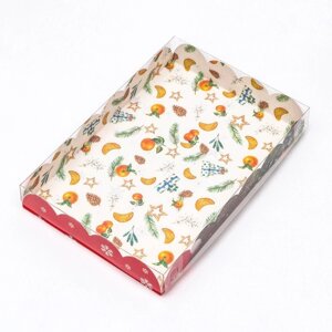 Коробка для печенья "Праздничное настроение", 22 х 15 х 3 см