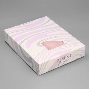 Коробка подарочная под постельное бельё, упаковка, «Текстура», 47 х 37 х 8.8 см