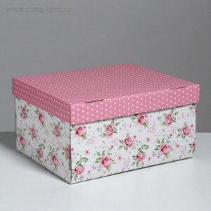 Коробка подарочная складная, упаковка, «Воспоминания о чудесном», 31,2 х 25,6 х 16,1 см